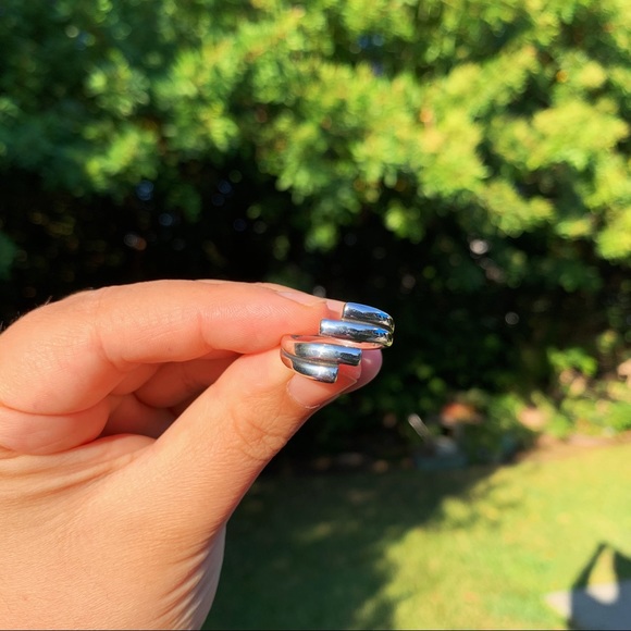 stacked silver ring 💓 - Picture 6 of 9